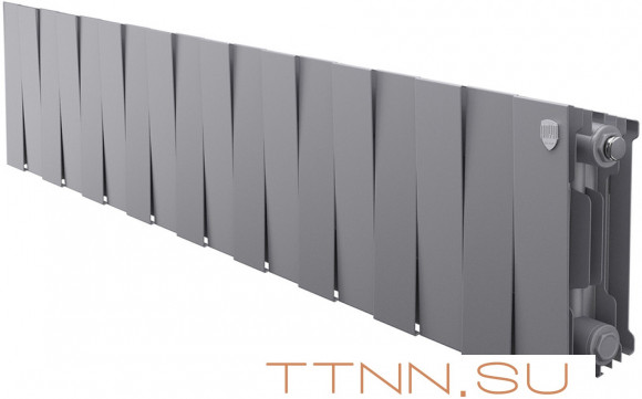 Биметаллический радиатор Royal Thermo PianoForte 200 /Silver Satin - 18 секц.