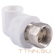 Угольник РосТурПласт с накидной гайкой на метал. штуцере 25х3/4" арт.14267 Угольник РосТурПласт с накидной гайкой на метал. штуцере 25х3/4" арт.14267