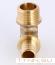 Угольник аксиальный Valtec 20х1/2 VTm.453.BG.002004 с переходом на наружную резьбу