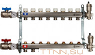 Коллектор с запорными клапанами STOUT SMS 0912 000008