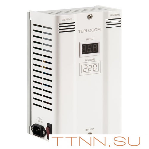 Фазоинверторный стабилизатор для газовых котлов отопления TEPLOCOM ST-400 INVERTOR