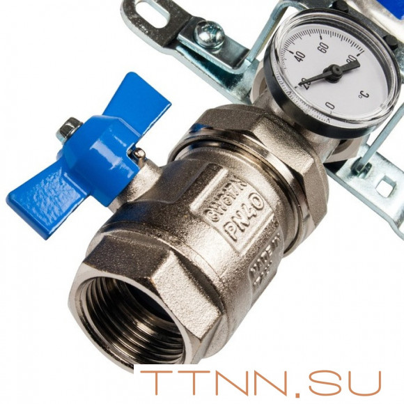 Коллектор с запорными клапанами STOUT SMS 0912 000010