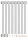 Стальной трубчатый радиатор 2-колончатый Royal Thermo Shift Q30 C2050 - 08 секц. RAL9016, боковое 1/2
