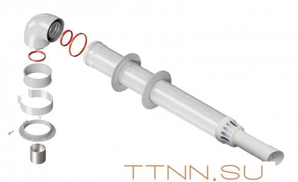 Дымоход коаксиальный комплект Dr-Thermo 60/100 для котлов Ferroli