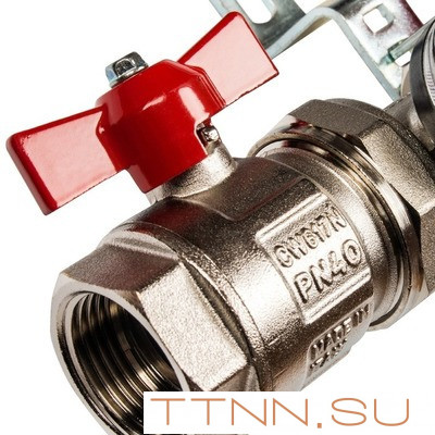 Коллектор с запорными клапанами STOUT SMS 0912 000012