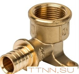 Угольник аксиальный с креплением STOUT 20х3/4 SFA-0009-002034