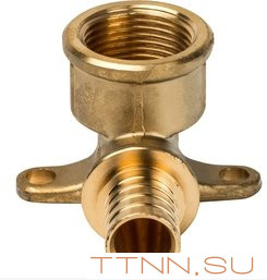 Угольник аксиальный с креплением STOUT 20х3/4 SFA-0009-002034 Угольник аксиальный с креплением STOUT 20х3/4 SFA-0009-002034