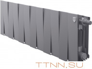 Биметаллический радиатор Royal Thermo Pianoforte 200 VD 12 секц. Silver Satin