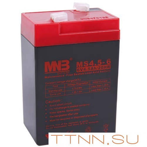 Аккумуляторная батарея для ИБП MS4.5-6