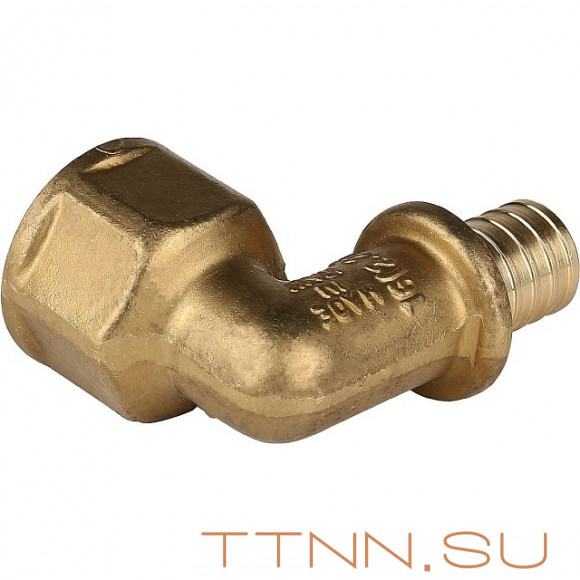 Угольник-переходник с внутренней резьбой 20xG 1/2" для труб из сшитого полиэтилена Угольник-переходник с внутренней резьбой 20xG 1/2" для труб из сшитого полиэтилена