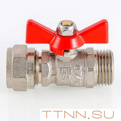 Кран шаровый под обжим Valtec 16 мм х 1/2 VT.341 Кран шаровый под обжим Valtec 16 мм х 1/2 VT.341