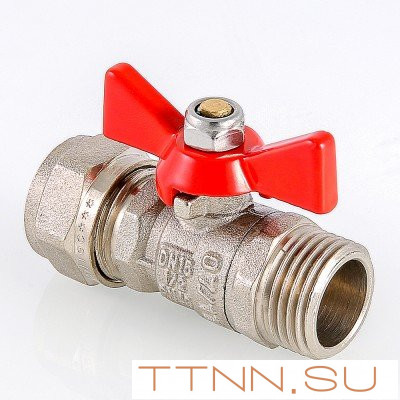 Кран шаровый под обжим Valtec 16 мм х 1/2 VT.341 Кран шаровый под обжим Valtec 16 мм х 1/2 VT.341