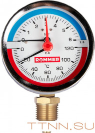 Термоманометр Rommer RIM-0006-800615
