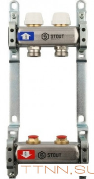 Коллектор с запорными клапанами STOUT SMS 0922 000002