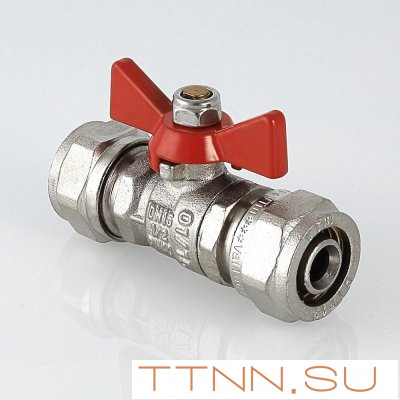 Кран шаровый под обжим бабочка Valtec 16 VT.343.N.1616 Кран шаровый под обжим бабочка Valtec 16 VT.343.N.1616