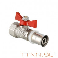 Кран шаровый под пресс бабочка Valtec 16х1/2 VT.242.N.1604 Кран шаровый под пресс бабочка Valtec 16х1/2 VT.242.N.1604