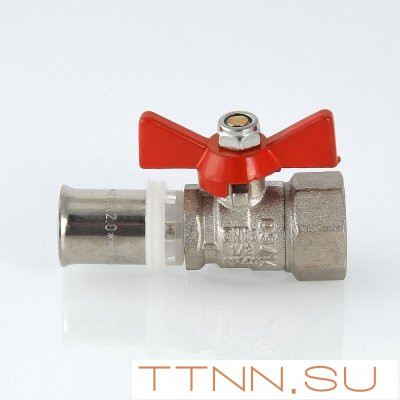 Кран шаровый под пресс бабочка Valtec 16х1/2 VT.242.N.1604 Кран шаровый под пресс бабочка Valtec 16х1/2 VT.242.N.1604