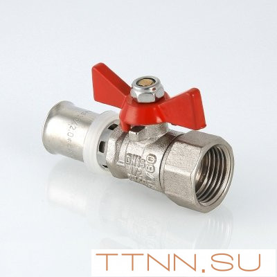 Кран шаровый под пресс бабочка Valtec 16х1/2 VT.242.N.1604 Кран шаровый под пресс бабочка Valtec 16х1/2 VT.242.N.1604