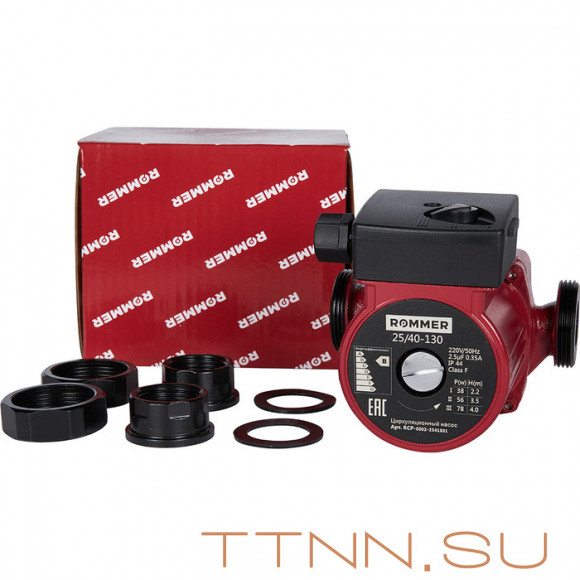 Насос для отопления Rommer 25/40-130 Насос для отопления Rommer 25/40-130