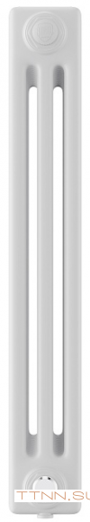 Стальной трубчатый радиатор 3-колончатый Royal Thermo Insignia VC3050 - 30 секц. RAL9016, нижнее 1/2