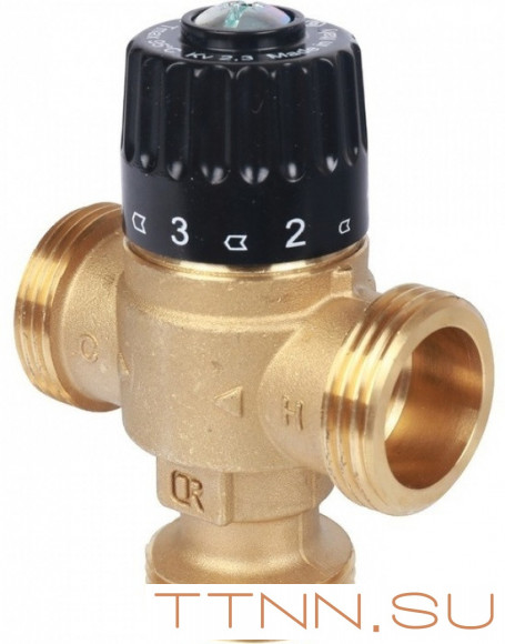 Смесительный клапан STOUT 1 1/4 НР 30-65°С KV 3,5