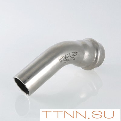 Угольник из нержавеющей стали 45 градусов внутренний/наружный Valtec 22а х22 Угольник из нержавеющей стали 45 градусов внутренний/наружный Valtec 22а х22