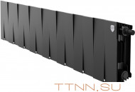 Биметаллический радиатор Royal Thermo Pianoforte 200 VD 16 секц. Noir Sable