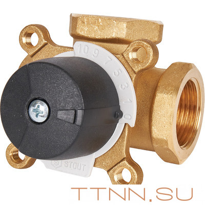 Смесительный клапан STOUT 1 KVs 12 м3/ч