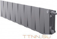 Биметаллический радиатор Royal Thermo Pianoforte 200 VD 16 секц. Silver Satin