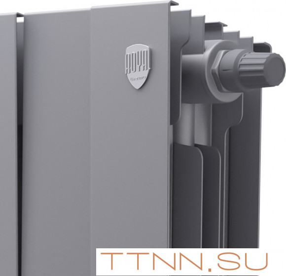 Биметаллический радиатор Royal Thermo Pianoforte 200 VD 16 секц. Silver Satin