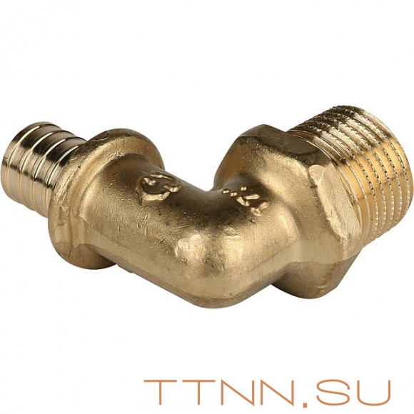 Угольник-переходник с наружной резьбой 16xR 1/2" для труб из сшитого полиэтилена Угольник-переходник с наружной резьбой 16xR 1/2" для труб из сшитого полиэтилена