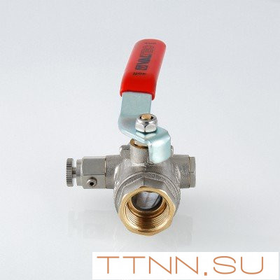 Кран шаровый с дренажным вентилем Valtec 1 VT.245