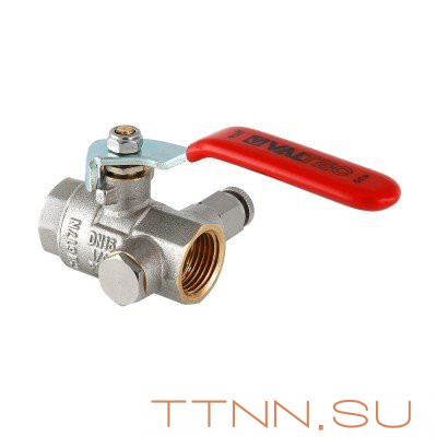 Кран шаровый с дренажным вентилем Valtec 1/ 2 VT.245