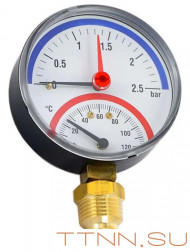 Термоманометр радиальный Watts FR 828(TMRA)