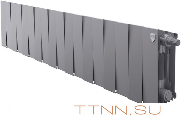 Биметаллический радиатор Royal Thermo Pianoforte 200 VD 18 секц. Silver Satin