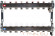 Для отопления Rommer 1"/3/4"x8 с запорными клапанами (RMS-3201-000008)