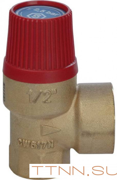 Клапан предохранительный 25 x 1/2" STOUT SVS-0001-002515 Клапан предохранительный 25 x 1/2" STOUT SVS-0001-002515