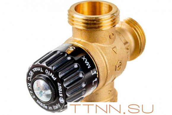 Смесительный клапан STOUT 1 НР 30-65°С KV 2,3