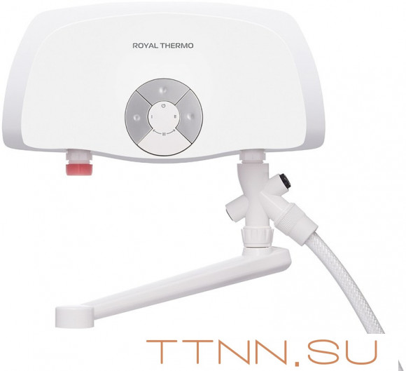 Электрический проточный водонагреватель 3,5 кВт Royal Thermo Smartfix T (3,5 kW) - кран