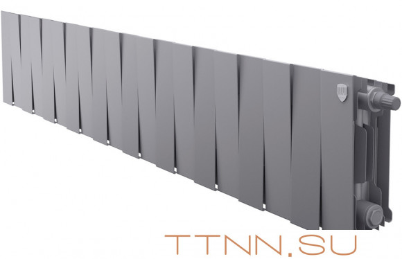 Биметаллический радиатор Royal Thermo Pianoforte 200 VD 20 секц. Silver Satin