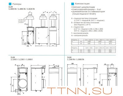 Напольный газовый котел Baxi SLIM 1.230 iN 4E