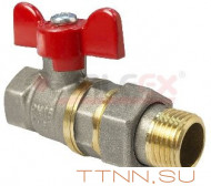 Кран шаровой VALFEX 3/4 с накидной гайкой ручка-бабочка VF.227.NB1.034 Кран шаровой VALFEX 3/4 с накидной гайкой ручка-бабочка VF.227.NB1.034