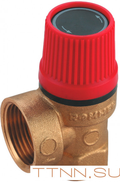 Предохранительный клапан Rommer 1.5 бар 1/2"х3/4" (RVS-0001-001515)