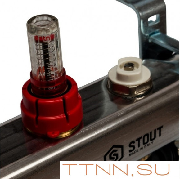 Коллектор с запорными клапанами STOUT SMS-0927-000002 Коллектор с запорными клапанами STOUT SMS-0927-000002