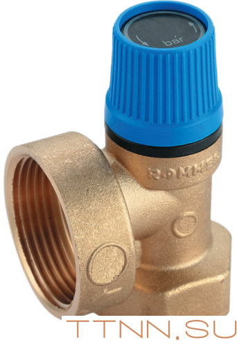 Предохранительный клапан Rommer 10 бар 1"x1 1/4" (RVS-0003-010025)