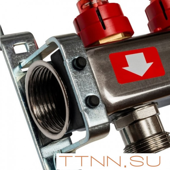 Коллектор с запорными клапанами STOUT SMS-0927-000003 Коллектор с запорными клапанами STOUT SMS-0927-000003