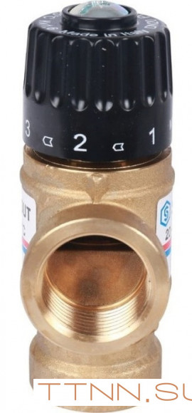 Смесительный клапан STOUT 3/4 ВР 20-43°С KV 1,6 м3/ч